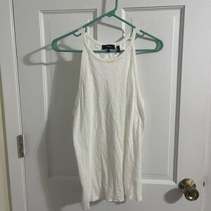 Theory Cream Sleeveless Tank Top
